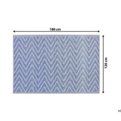 Beliani Tapis Extérieur Tapis En Plastique Bleu 180x120cm -Tapis extérieur Soldes tapis en plastique bleu 180x120cm 28