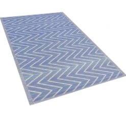 Beliani Tapis Extérieur Tapis En Plastique Bleu 180x120cm -Tapis extérieur Soldes tapis en plastique bleu 180x120cm 29
