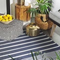 Beliani Tapis Extérieur Tapis En Plastique Bleu 180x120cm -Tapis extérieur Soldes tapis en plastique bleu 180x120cm 32