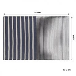 Beliani Tapis Extérieur Tapis En Plastique Bleu 180x120cm -Tapis extérieur Soldes tapis en plastique bleu 180x120cm 36