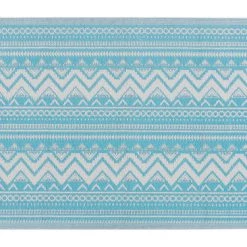 Beliani Tapis Extérieur Tapis En Plastique Bleu 180x120cm