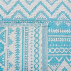 Beliani Tapis Extérieur Tapis En Plastique Bleu 180x120cm -Tapis extérieur Soldes tapis en plastique bleu 180x120cm 45