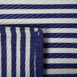 Beliani Tapis Extérieur Tapis En Plastique Bleu 180x90cm -Tapis extérieur Soldes tapis en plastique bleu 180x90cm 2