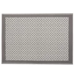 Beliani Tapis Extérieur Tapis En Plastique Gris 230x160cm -Tapis extérieur Soldes tapis en plastique gris 230x160cm