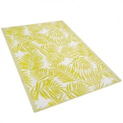 Beliani Tapis Extérieur Tapis En Plastique Jaune 180x120cm -Tapis extérieur Soldes tapis en plastique jaune 180x120cm 2