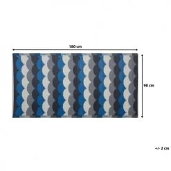 Beliani Tapis Extérieur Tapis En Plastique Multicolore 180x90cm -Tapis extérieur Soldes tapis en plastique multicolore 180x90cm 4