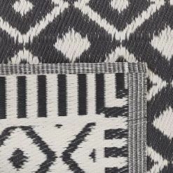 Beliani Tapis Extérieur Tapis En Plastique Noir 180x120cm -Tapis extérieur Soldes tapis en plastique noir 180x120cm 14