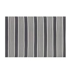Beliani Tapis Extérieur Tapis En Plastique Noir 180x120cm
