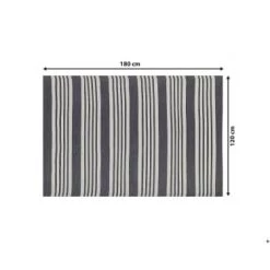 Beliani Tapis Extérieur Tapis En Plastique Noir 180x120cm -Tapis extérieur Soldes tapis en plastique noir 180x120cm 26