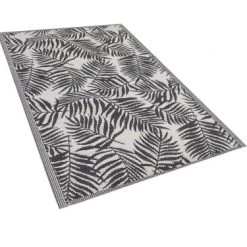 Beliani Tapis Extérieur Tapis En Plastique Noir 180x120cm -Tapis extérieur Soldes tapis en plastique noir 180x120cm 3