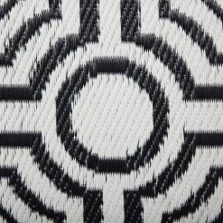 Beliani Tapis Extérieur Tapis En Plastique Noir 180x90cm -Tapis extérieur Soldes tapis en plastique noir 180x90cm 2