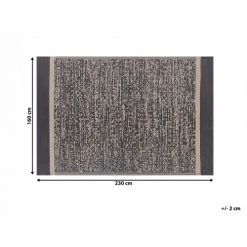 Beliani Tapis Extérieur Tapis En Plastique Noir 230x160cm -Tapis extérieur Soldes tapis en plastique noir 230x160cm 5