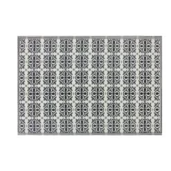 Beliani Tapis Extérieur Tapis En Plastique Noir 270x180cm