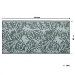 Beliani Tapis Extérieur Tapis En Plastique Vert 150x90cm -Tapis extérieur Soldes tapis en plastique vert 150x90cm 10