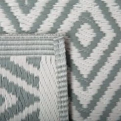 Beliani Tapis Extérieur Tapis En Plastique Vert 150x90cm -Tapis extérieur Soldes tapis en plastique vert 150x90cm 2