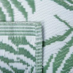 Beliani Tapis Extérieur Tapis En Plastique Vert 150x90cm -Tapis extérieur Soldes tapis en plastique vert 150x90cm 7