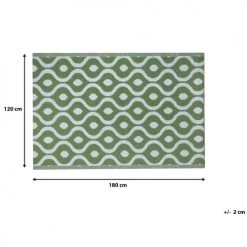 Beliani Tapis Extérieur Tapis En Plastique Vert 180x120cm -Tapis extérieur Soldes tapis en plastique vert 180x120cm 15