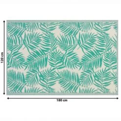 Beliani Tapis Extérieur Tapis En Plastique Vert 180x120cm -Tapis extérieur Soldes tapis en plastique vert 180x120cm 2