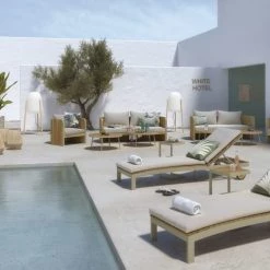 Maisons Du Monde Tapis Extérieur Tapis En Polyester Recyclé Beige 140x200, OEKO-TEX® -Tapis extérieur Soldes tapis en polyester recycle beige 140x200 oeko tex 1000 11 21 212647 3