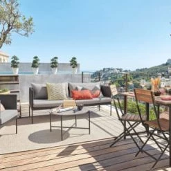 Maisons Du Monde Tapis Extérieur Tapis En Polypropylène Beige Tressé 120x180 -Tapis extérieur Soldes tapis en polypropylene beige tresse 120x180 1000 6 23 189607 2