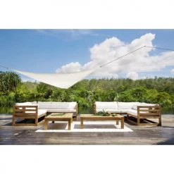 Maisons Du Monde Tapis Extérieur Tapis En Polypropylène Blanc 180x270 -Tapis extérieur Soldes tapis en polypropylene blanc 180x270 1000 11 2 131489 3