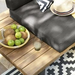 Maisons Du Monde Tapis Extérieur Tapis En Polypropylène Blanc Motifs Graphiques Noirs 160x230 -Tapis extérieur Soldes tapis en polypropylene blanc motifs graphiques noirs 160x230 1000 2 19 189603 4