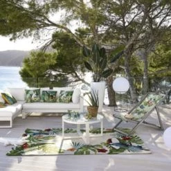 Maisons Du Monde Tapis Extérieur Tapis En Polypropylène écru Imprimé Tropical 160x230 -Tapis extérieur Soldes tapis en polypropylene ecru imprime tropical 160x230 1000 9 6 188811 4