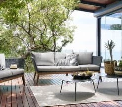 Maisons Du Monde Tapis Extérieur Tapis En Polypropylène Gris Tressé 200x200 -Tapis extérieur Soldes tapis en polypropylene gris tresse 200x200 1000 5 22 189606 2