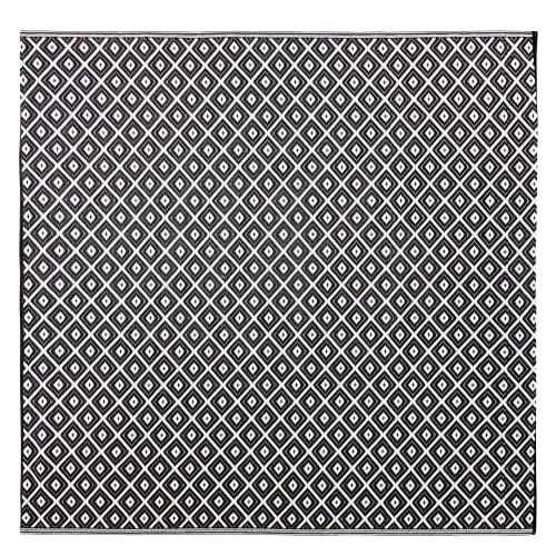 Maisons Du Monde Tapis Extérieur Tapis En Polypropylène Motifs Graphiques Noirs Et Blancs 180x180, OEKO-TEX® 3 Maisons Du Monde Tapis Extérieur Tapis En Polypropylène Motifs Graphiques Noirs Et Blancs 180x180, OEKO-TEX®