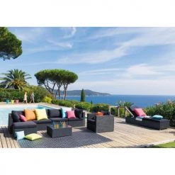 Maisons Du Monde Tapis Extérieur Tapis En Polypropylène Noir Et Blanc 180x270, OEKO-TEX® -Tapis extérieur Soldes tapis en polypropylene noir et blanc 180x270 oeko tex 1000 1 0 140302 2