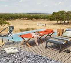 Maisons Du Monde Tapis Extérieur Tapis En Polypropylène Noir Imprimé Feuilles Blanches 180x270, OEKO-TEX® -Tapis extérieur Soldes tapis en polypropylene noir imprime feuilles blanches 180x270 oeko tex 1000 16 11 188529 2