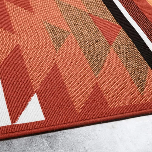 Maisons Du Monde Tapis Extérieur Tapis En Polypropylène Terracotta Motifs Graphiques 160x230 5 Maisons Du Monde Tapis Extérieur Tapis En Polypropylène Terracotta Motifs Graphiques 160x230 – Image 3