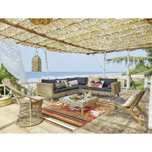 Maisons Du Monde Tapis Extérieur Tapis En Polypropylène Terracotta Motifs Graphiques 160x230 4 Maisons Du Monde Tapis Extérieur Tapis En Polypropylène Terracotta Motifs Graphiques 160x230 – Image 2