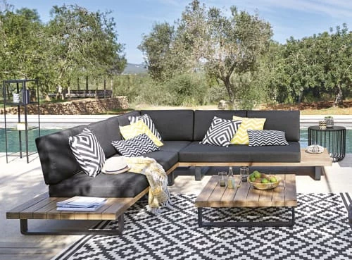 Maisons Du Monde Tapis Extérieur Tapis En Polypropylène Tissé Motifs Graphiques Noirs Et Blancs 120x180 6 Maisons Du Monde Tapis Extérieur Tapis En Polypropylène Tissé Motifs Graphiques Noirs Et Blancs 120x180 – Image 4