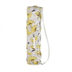 Tapis extérieur Soldes -Tapis extérieur Soldes tapis et sac yoga imprime fleurs beiges noires et jaunes 61x170 1000 16 8 200293 2