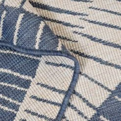 Un Amour De Tapis Tapis Extérieur Bleu 160x160 Rond -Tapis extérieur Soldes tapis exterieur bleu 160x160 rond 3