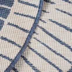 Un Amour De Tapis Tapis Extérieur Bleu 160x160 Rond -Tapis extérieur Soldes tapis exterieur bleu 160x160 rond 4