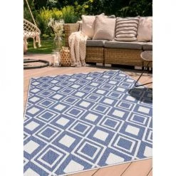 Un Amour De Tapis Tapis Extérieur Bleu 80x150 -Tapis extérieur Soldes tapis exterieur bleu 80x150 5