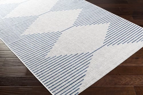 Surya Tapis Extérieur, Bleu, Marine Et Blanc - 160x231cm 7 Surya Tapis Extérieur, Bleu, Marine Et Blanc - 160x231cm – Image 5