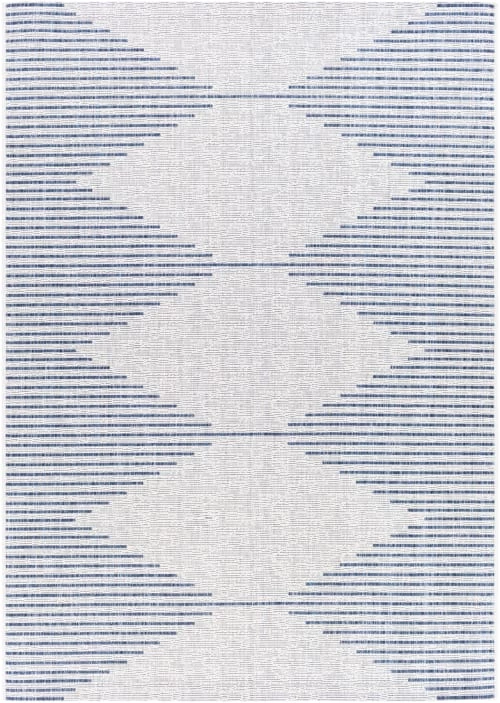 Surya Tapis Extérieur, Bleu, Marine Et Blanc - 160x231cm 3 Surya Tapis Extérieur, Bleu, Marine Et Blanc - 160x231cm