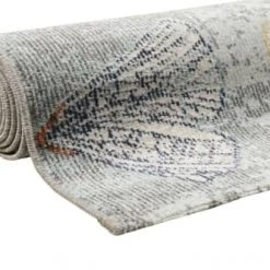 Esprit Tapis Extérieur Tapis Exterieur Design Motif Floral Tissé Plat Bleu 120x170 -Tapis extérieur Soldes tapis exterieur design motif floral tisse plat bleu 120x170 5