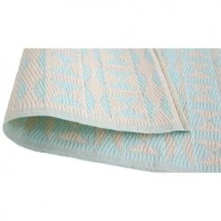 Oviala Tapis Extérieur Et Intérieur Bleu Clair Et Blanc Bleu 120x180 -Tapis extérieur Soldes tapis exterieur et interieur bleu clair et blanc bleu 120x180 5