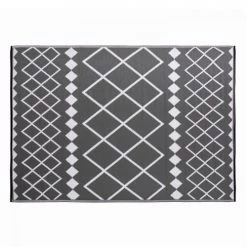 Oviala Tapis Extérieur Et Intérieur Gris à Motifs Gris 160x230