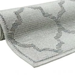 Wecon Home Tapis Extérieur Tapis Exterieur Gris Motif Oriental Gris Bleu 170x120 -Tapis extérieur Soldes tapis exterieur gris motif oriental gris bleu 170x120 4