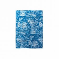 Alice's Garden Tapis Extérieur/intérieur 160 X 230 Bleu Canard Avec Motif Exotique