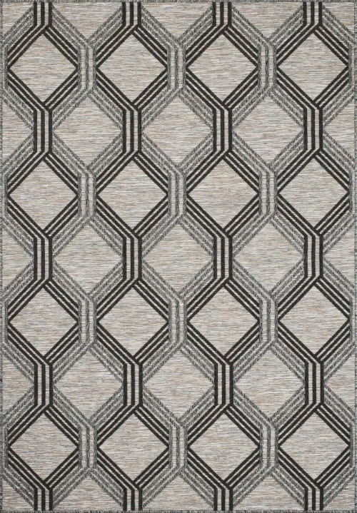 Nazar Tapis Extérieur Motif Géométrique Gris Et Anthracite - 120x160 3 Nazar Tapis Extérieur Motif Géométrique Gris Et Anthracite - 120x160