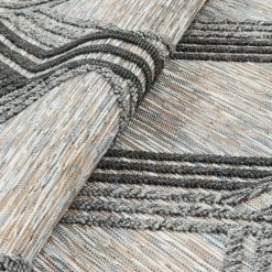 Nazar Tapis Extérieur Motif Géométrique Gris Et Anthracite - 160x230 -Tapis extérieur Soldes tapis exterieur motif geometrique gris et anthracite 160x230 4