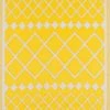 Nazar Tapis Extérieur Motif Géométrique Jaune 150x220 -Tapis extérieur Soldes tapis exterieur motif geometrique jaune 150x220 1