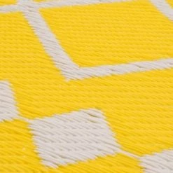 Nazar Tapis Extérieur Motif Géométrique Jaune 150x220 -Tapis extérieur Soldes tapis exterieur motif geometrique jaune 150x220 5
