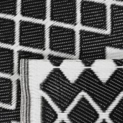 Nazar Tapis Extérieur Motif Géométrique Noir 150x220 -Tapis extérieur Soldes tapis exterieur motif geometrique noir 150x220 6